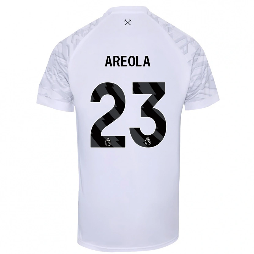 Danxen Børn Alphonse Areola #23 Hvid Sort Målmandstrøje 2025/26 Trøje T-shirt