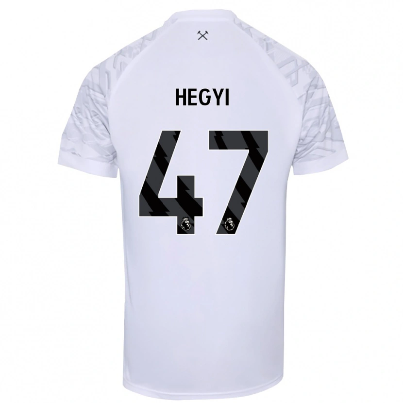 Danxen Børn Krisztián Hegyi #47 Hvid Sort Målmandstrøje 2025/26 Trøje T-shirt
