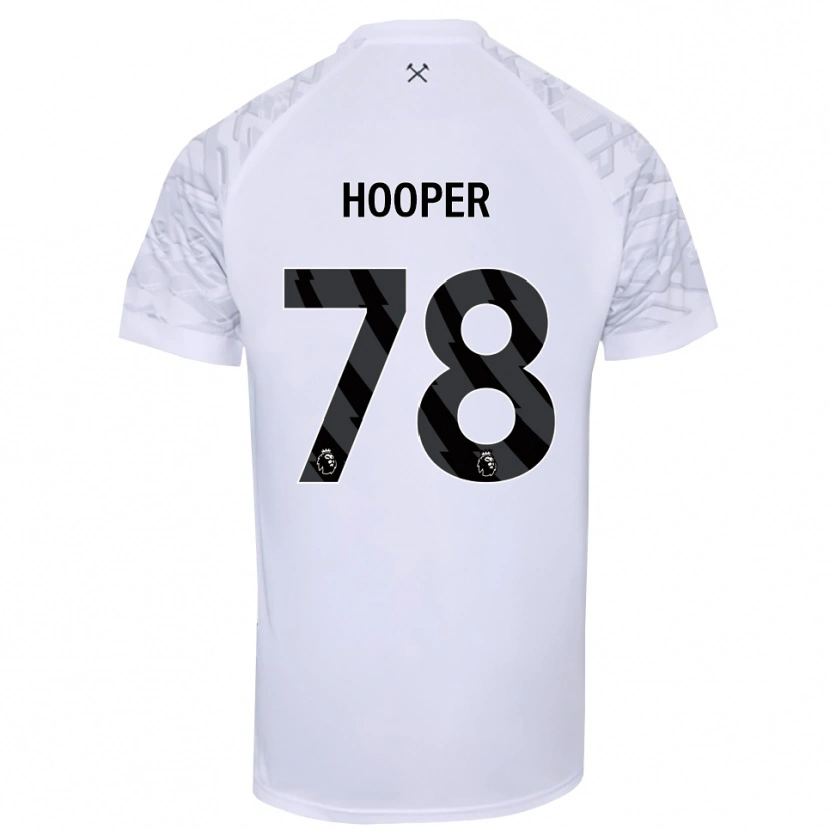 Danxen Børn Finley Hooper #78 Hvid Sort Målmandstrøje 2025/26 Trøje T-shirt