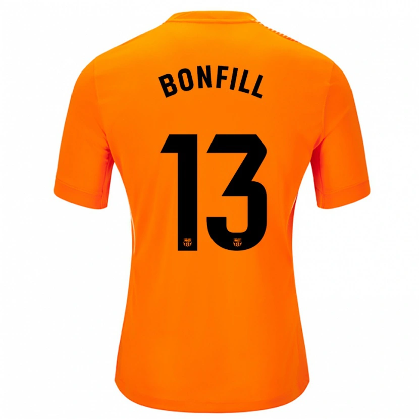 Danxen Børn Max Bonfill #13 Orange Sort Målmandstrøje 2025/26 Trøje T-shirt