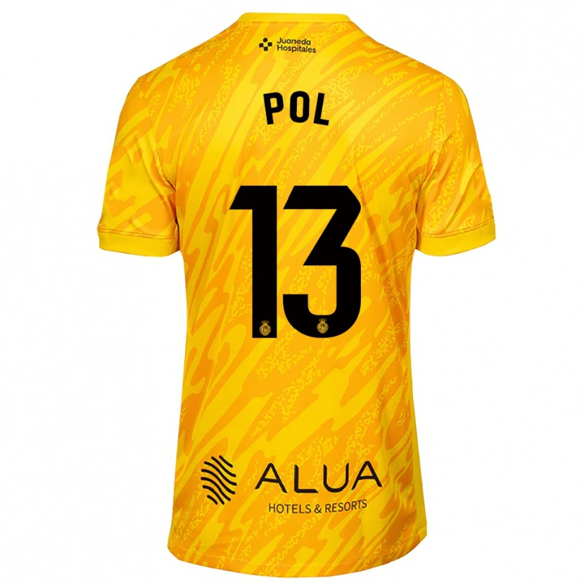 Danxen Børn Joan Pol #13 Orange Sort Målmandstrøje 2025/26 Trøje T-shirt