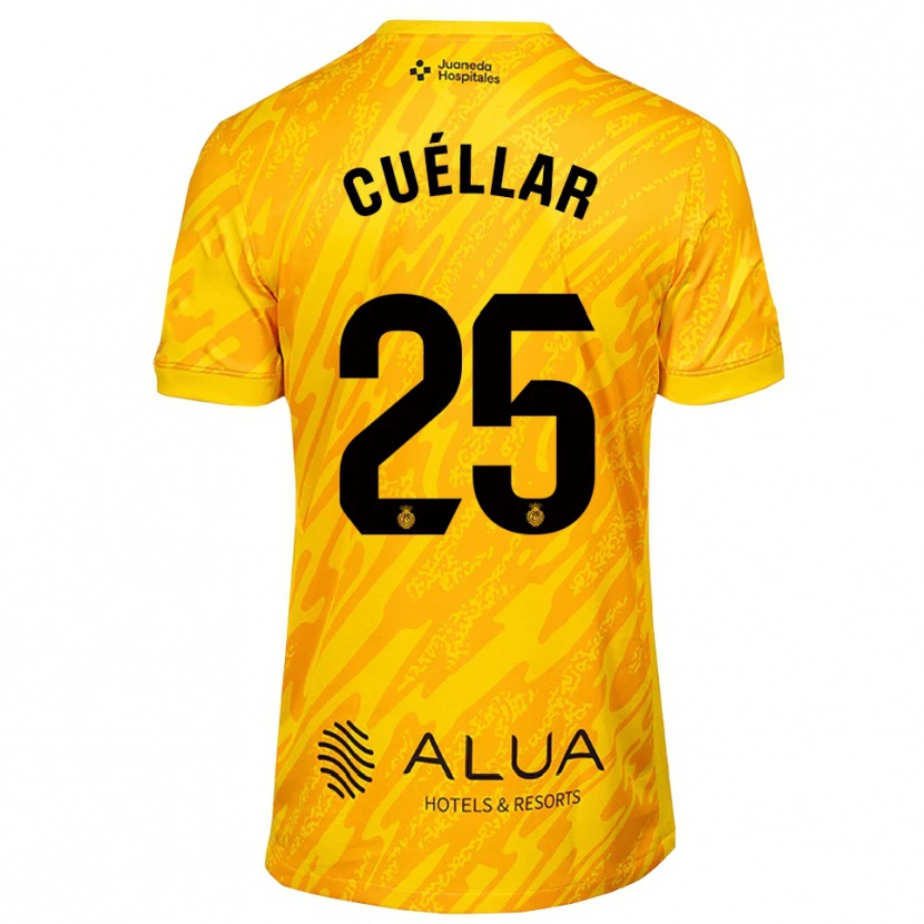 Danxen Børn Iván Cuéllar #25 Orange Sort Målmandstrøje 2025/26 Trøje T-shirt