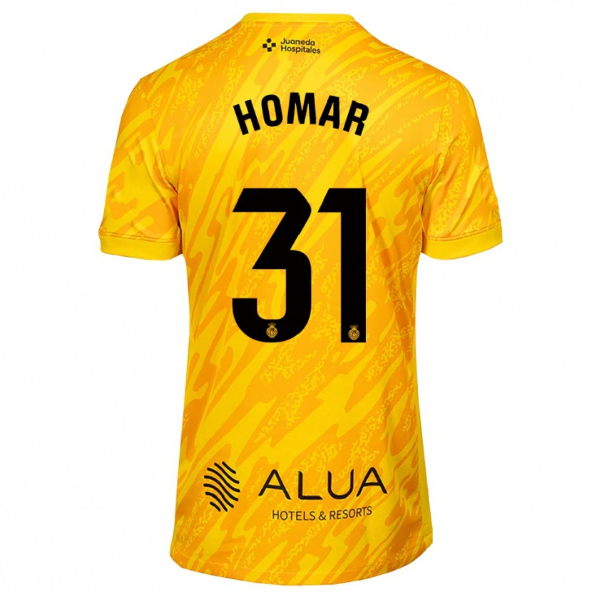 Danxen Børn Gaspar Homar #31 Orange Sort Målmandstrøje 2025/26 Trøje T-shirt