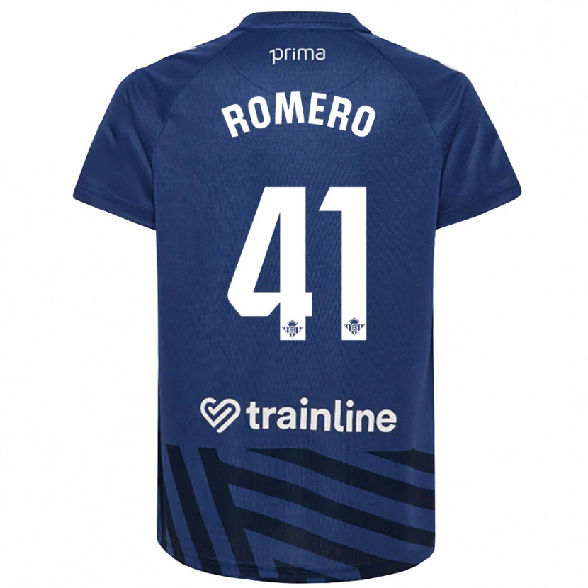 Danxen Børn José Romero #41 Kongeblå Hvid Målmandstrøje 2025/26 Trøje T-shirt