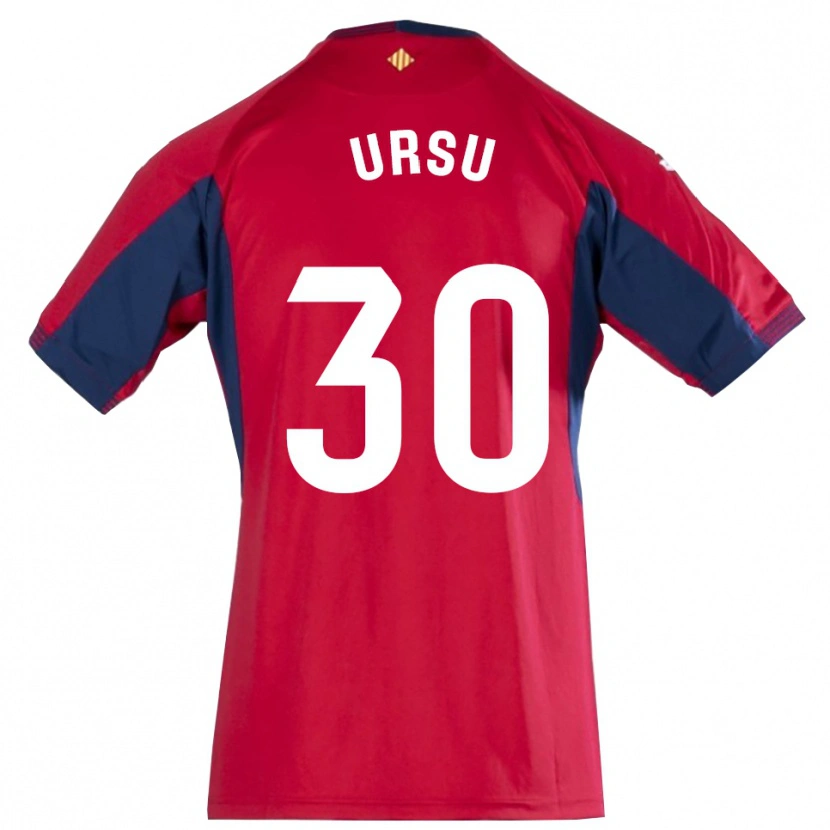 Danxen Børn Eduard Ursu #30 Kongeblå Rød Målmandstrøje 2025/26 Trøje T-shirt