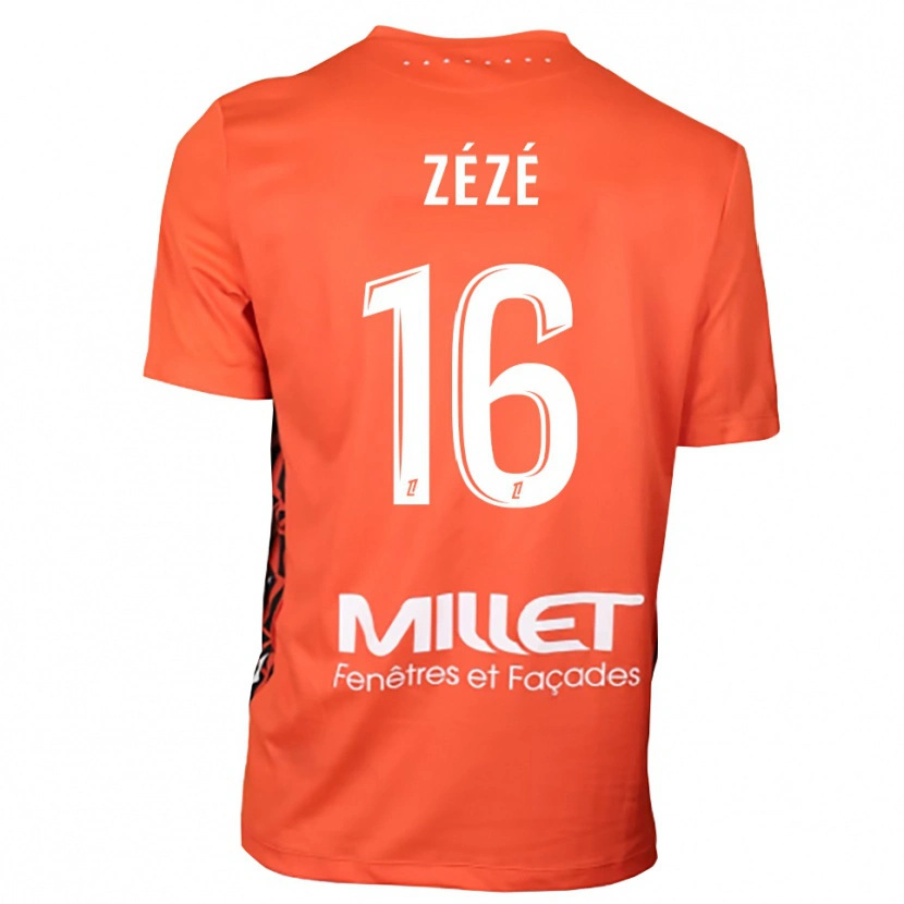 Danxen Børn Yanel Zézé #16 Orange Hvid Målmandstrøje 2025/26 Trøje T-shirt