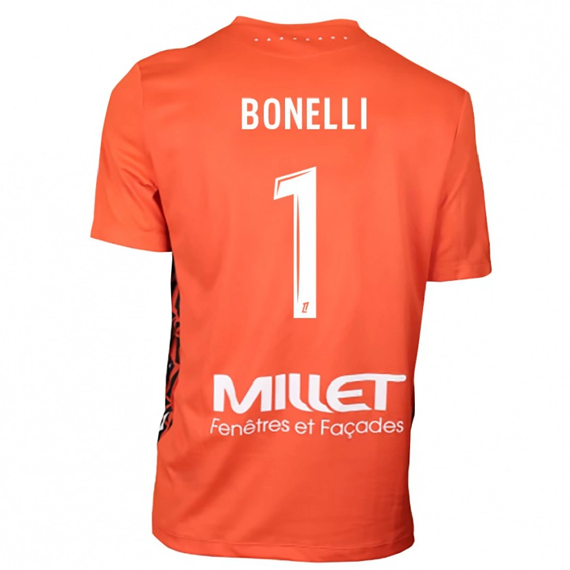 Danxen Børn Lucas Bonelli #1 Orange Hvid Målmandstrøje 2025/26 Trøje T-shirt