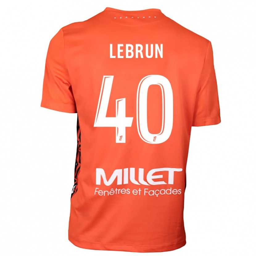 Danxen Børn Lisa Lebrun #40 Orange Hvid Målmandstrøje 2025/26 Trøje T-shirt