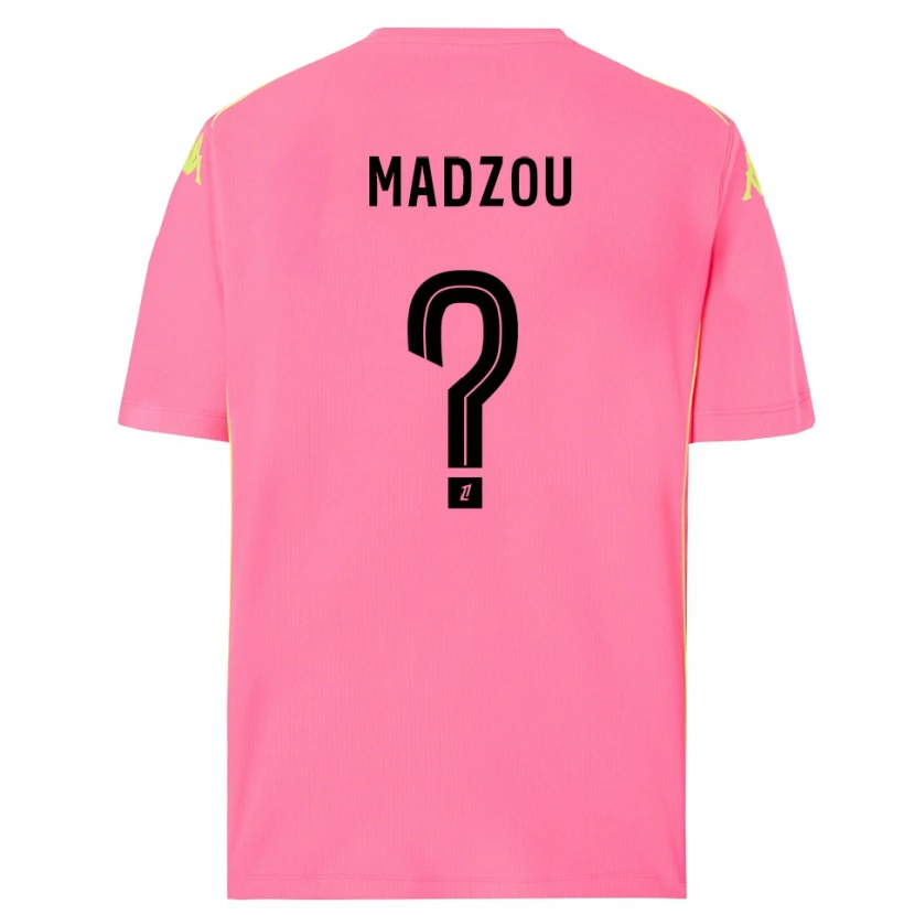 Danxen Børn Djibril Madzou #0 Hot Pink Sort Målmandstrøje 2025/26 Trøje T-shirt