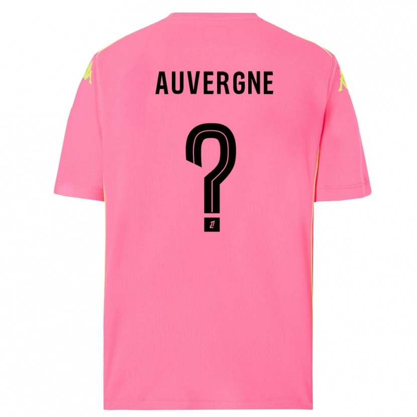 Danxen Børn Dorian Auvergne #0 Hot Pink Sort Målmandstrøje 2025/26 Trøje T-shirt
