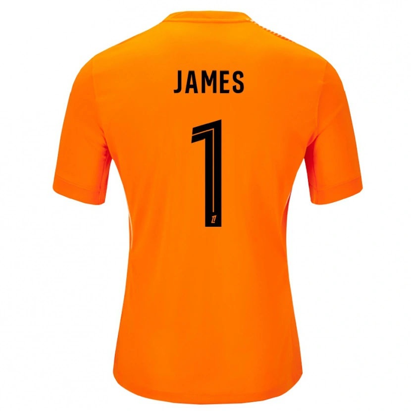 Danxen Børn Martin James #1 Orange Sort Målmandstrøje 2025/26 Trøje T-shirt