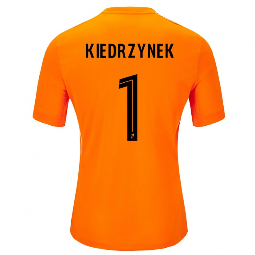 Danxen Børn Katarzyna Kiedrzynek #1 Orange Sort Målmandstrøje 2025/26 Trøje T-shirt