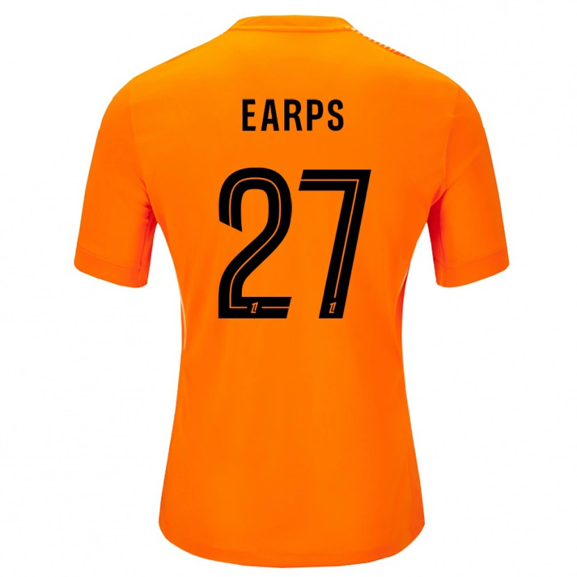 Danxen Børn Mary Earps #27 Orange Sort Målmandstrøje 2025/26 Trøje T-shirt