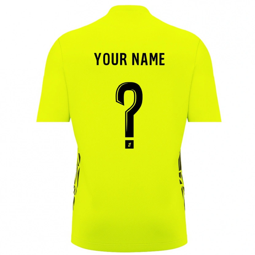 Danxen Børn AJ Auxerre Fluorescerende Grøn Målmandstrøje 2025/26 Trøje T-shirt