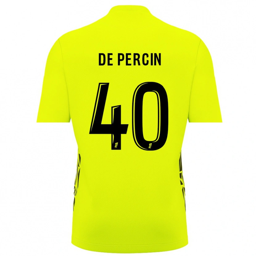 Danxen Børn Théo De Percin #40 Fluorescerende Grøn Målmandstrøje 2025/26 Trøje T-shirt