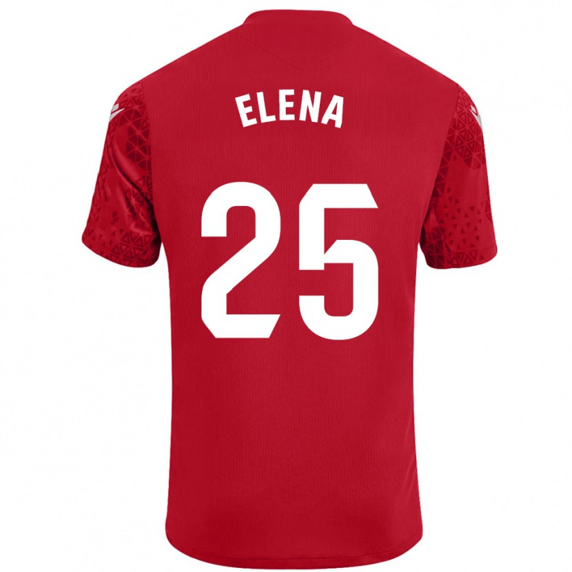 Danxen Børn Elena Gómez Labrador #25 Rød Hvid Målmandstrøje 2025/26 Trøje T-shirt