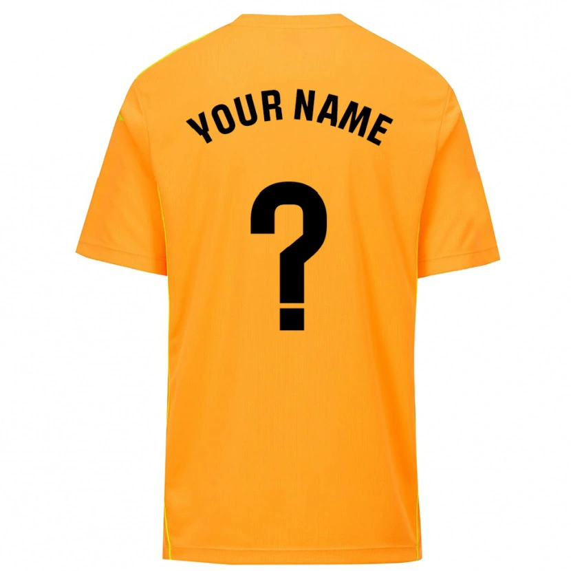 Danxen Børn Real Valladolid Orange Sort Målmandstrøje 2025/26 Trøje T-shirt