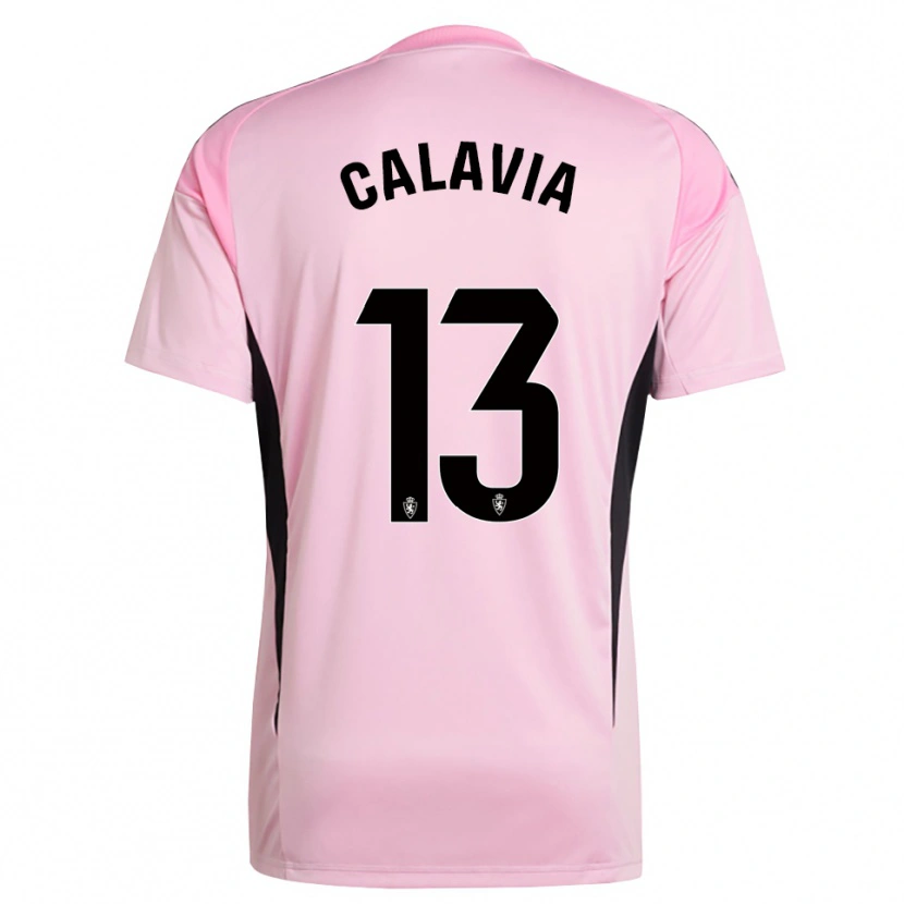 Danxen Børn Carlos Calavia #13 Lys Pink Sort Målmandstrøje 2025/26 Trøje T-shirt