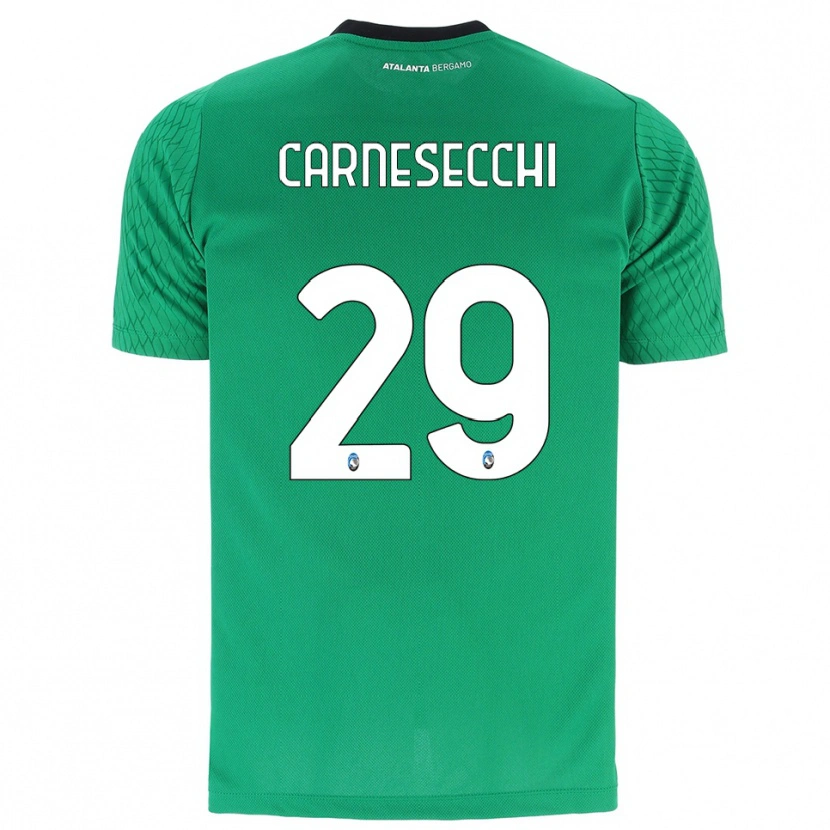 Danxen Børn Marco Carnesecchi #29 Smaragd Grøn Målmandstrøje 2025/26 Trøje T-shirt