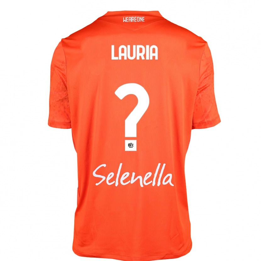 Danxen Børn Nicole Lauria #0 Orange Sort Hvid Målmandstrøje 2025/26 Trøje T-shirt