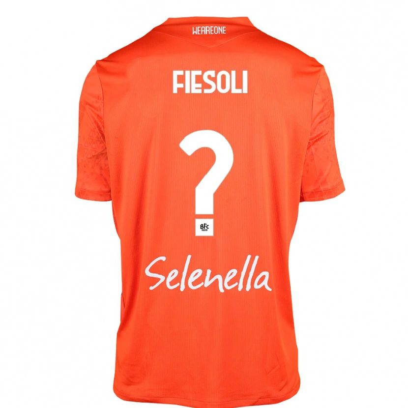 Danxen Børn Marta Fiesoli #0 Orange Sort Hvid Målmandstrøje 2025/26 Trøje T-shirt
