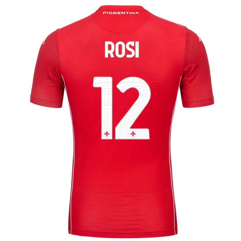 Danxen Børn Ettore Rosi #12 Rød Hvid Målmandstrøje 2025/26 Trøje T-shirt