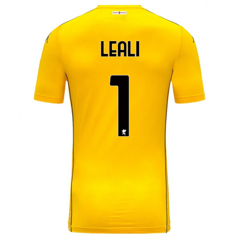 Danxen Børn Nicola Leali #1 Mørk Gul Sort Målmandstrøje 2025/26 Trøje T-shirt