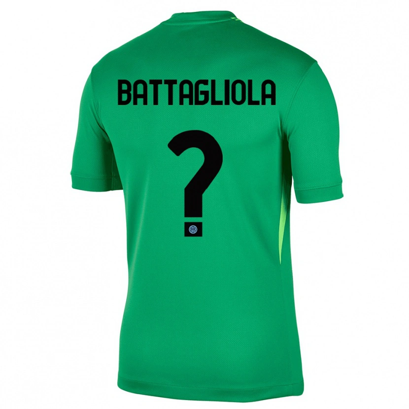 Danxen Børn Lorenzo Battagliola #0 Lys Grøn Sort Målmandstrøje 2025/26 Trøje T-shirt