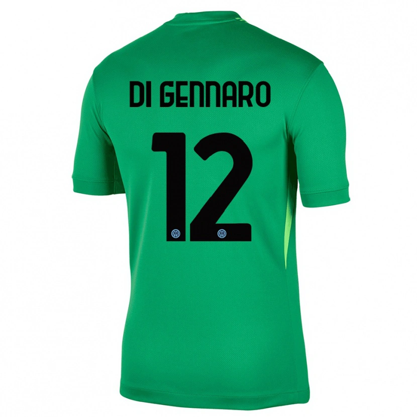 Danxen Børn Raffaele Di Gennaro #12 Lys Grøn Sort Målmandstrøje 2025/26 Trøje T-shirt