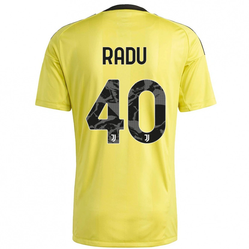 Danxen Børn Riccardo Radu #40 Gul Hvid Målmandstrøje 2025/26 Trøje T-shirt