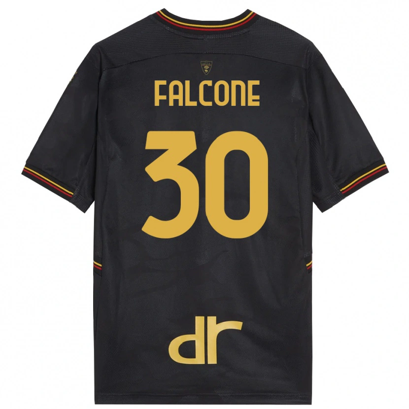 Danxen Børn Wladimiro Falcone #30 Sort Brun Målmandstrøje 2025/26 Trøje T-shirt