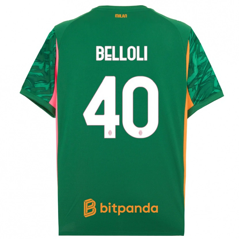 Danxen Børn Sofia Belloli #40 Grøn Orange Pink Målmandstrøje 2025/26 Trøje T-shirt