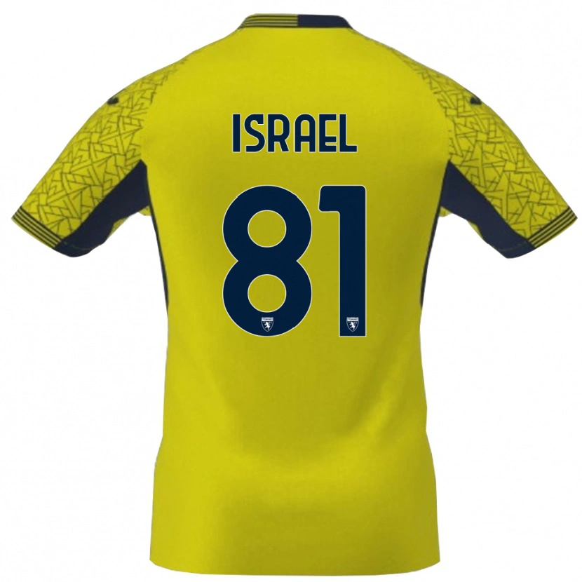Danxen Børn Franco Israel #81 Gul Sort Målmandstrøje 2025/26 Trøje T-shirt