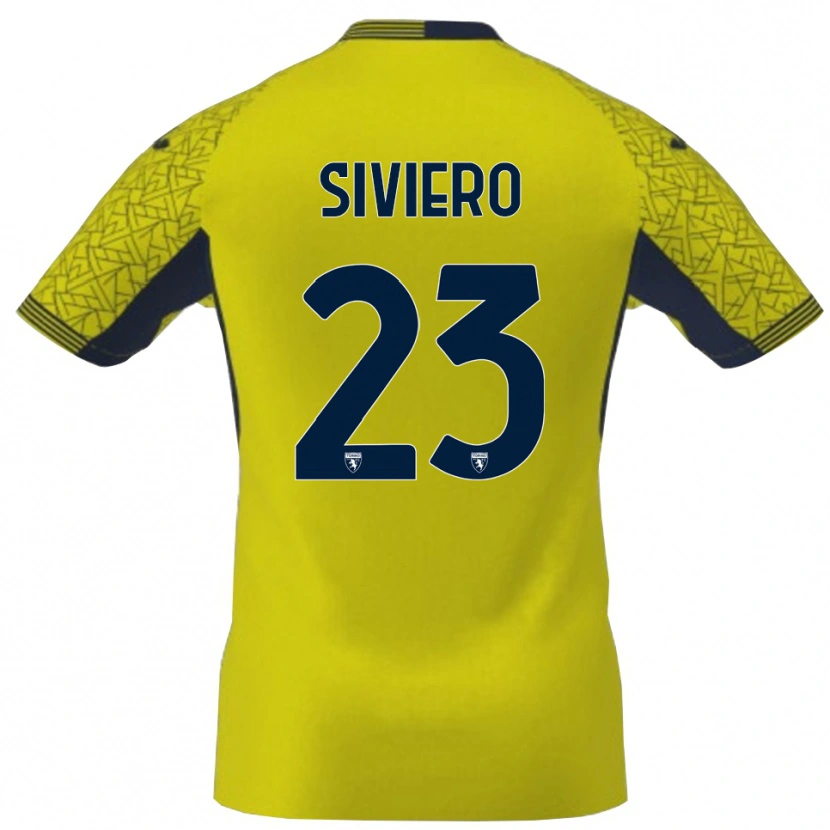 Danxen Børn Lapo Siviero #23 Gul Sort Målmandstrøje 2025/26 Trøje T-shirt