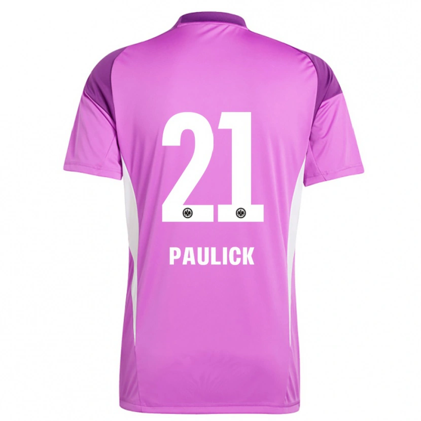 Danxen Børn Lea Paulick #21 Lilla Hvid Målmandstrøje 2025/26 Trøje T-shirt