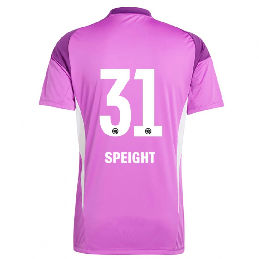 Danxen Børn Benjamin Speight #31 Lilla Hvid Målmandstrøje 2025/26 Trøje T-shirt