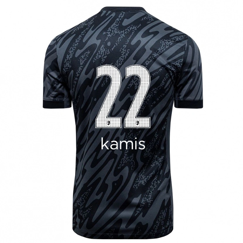 Danxen Børn Marcel Kamis #22 Sort Hvid Målmandstrøje 2025/26 Trøje T-shirt