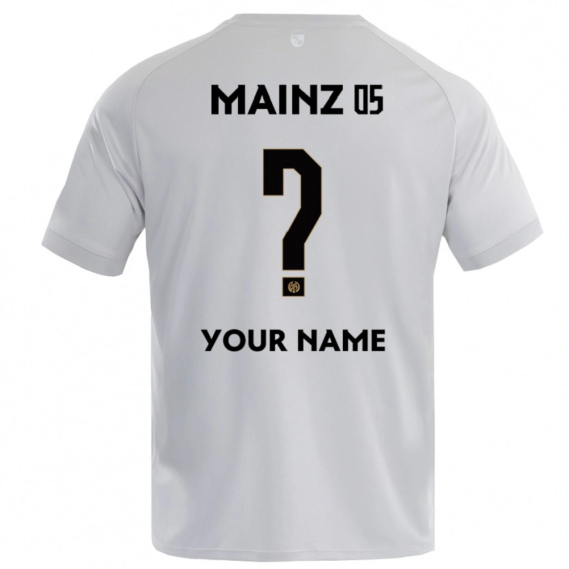 Danxen Børn 1. FSV Mainz 05 Lysegrå Blå Målmandstrøje 2025/26 Trøje T-shirt