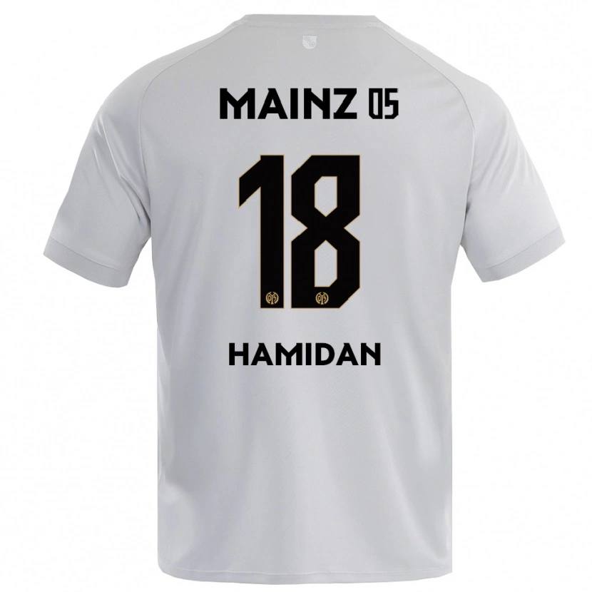 Danxen Børn Ilyas Hamidan #18 Lysegrå Blå Målmandstrøje 2025/26 Trøje T-shirt