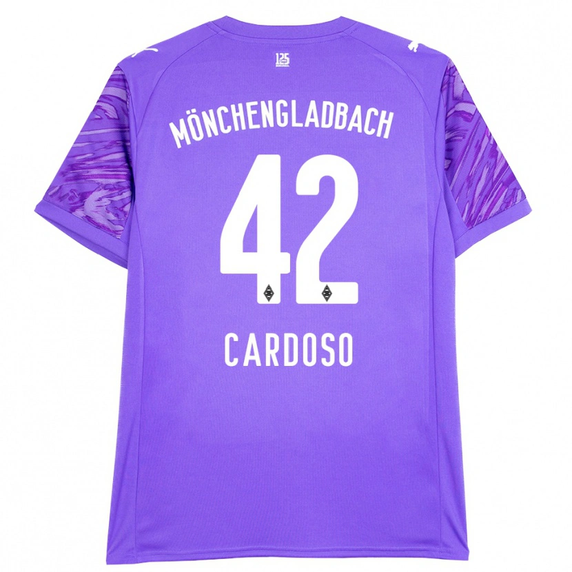 Danxen Børn Tiago Pereira Cardoso #42 Lilla Hvid Målmandstrøje 2025/26 Trøje T-shirt