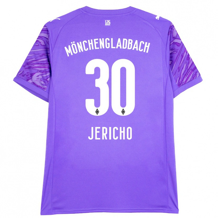 Danxen Børn Aidan Jericho #30 Lilla Hvid Målmandstrøje 2025/26 Trøje T-shirt
