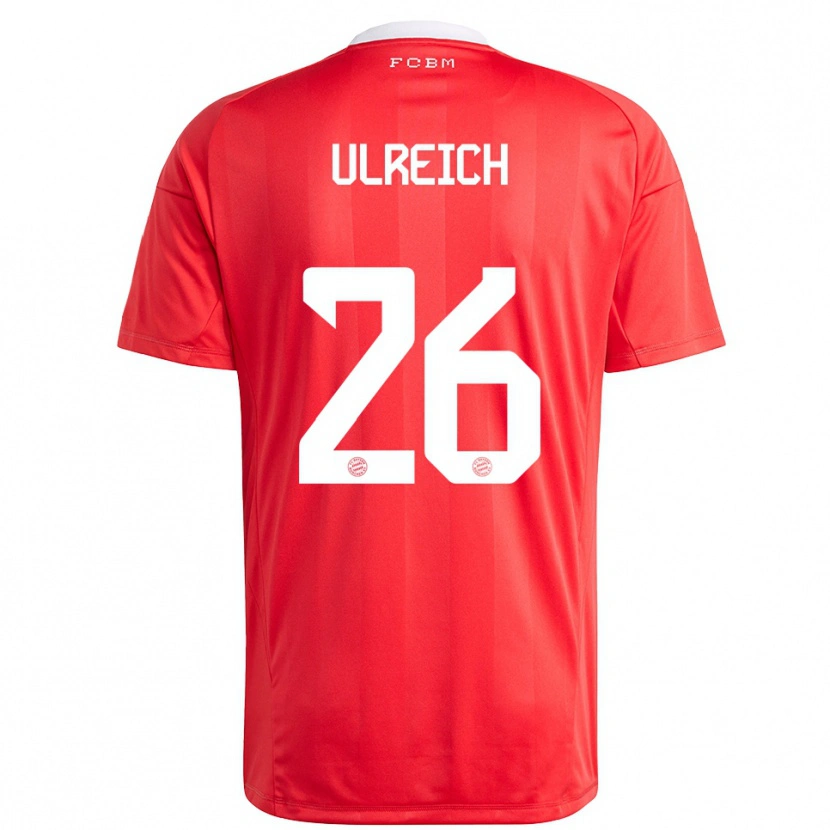 Danxen Børn Sven Ulreich #26 Rød Hvid Målmandstrøje 2025/26 Trøje T-shirt