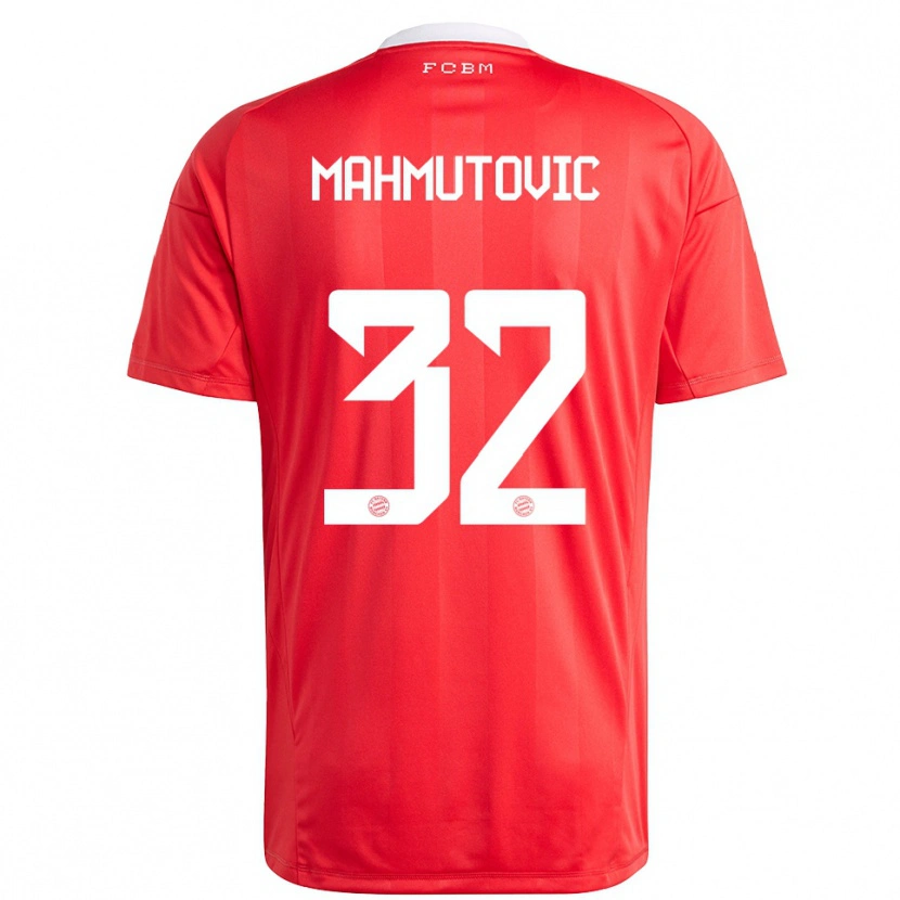 Danxen Børn Ena Mahmutovic #32 Rød Hvid Målmandstrøje 2025/26 Trøje T-shirt