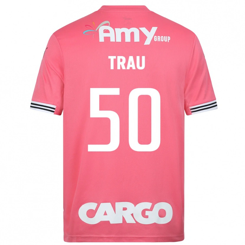 Danxen Børn Idan Trau #50 Pink Hvid Målmandstrøje 2025/26 Trøje T-shirt