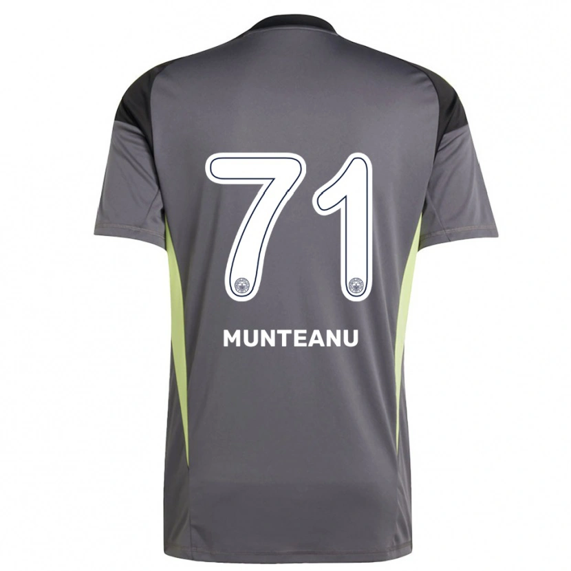 Danxen Børn Natalia Munteanu #71 Dæmpet Grå Sort Målmandstrøje 2025/26 Trøje T-shirt