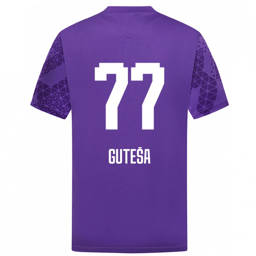 Danxen Børn Ivan Guteša #77 Indigo Hvid Målmandstrøje 2025/26 Trøje T-shirt