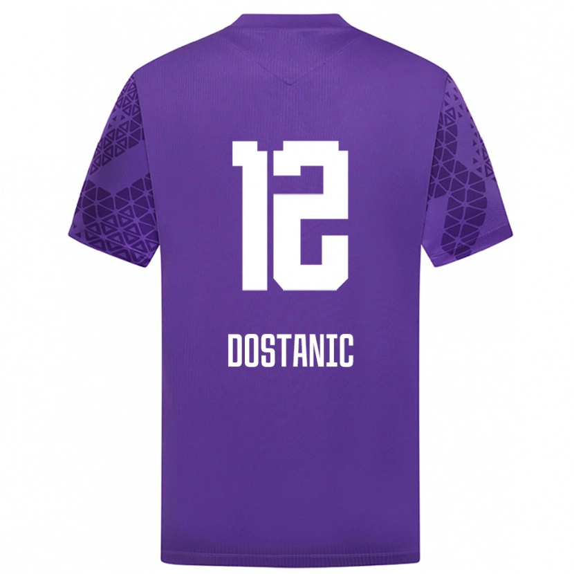Danxen Børn Filip Dostanic #12 Indigo Hvid Målmandstrøje 2025/26 Trøje T-shirt