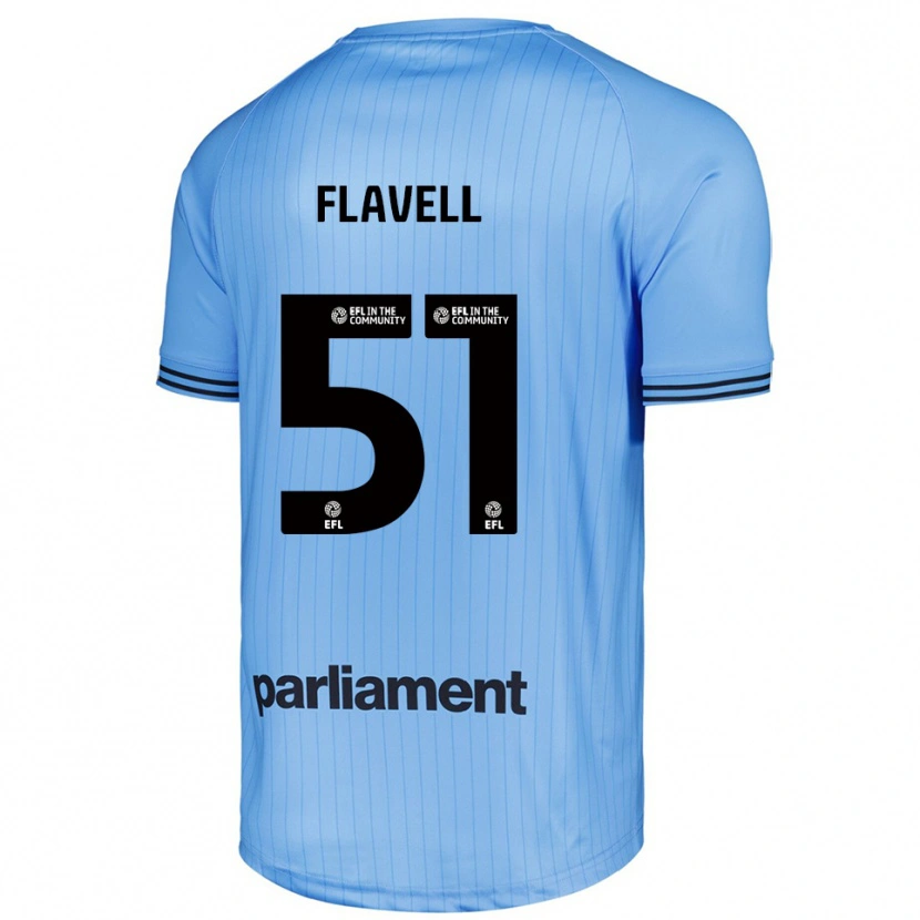 Danxen Mænd Kieren Flavell #51 Lys Himmelblå Målmandstrøje 2025/26 Trøje T-shirt