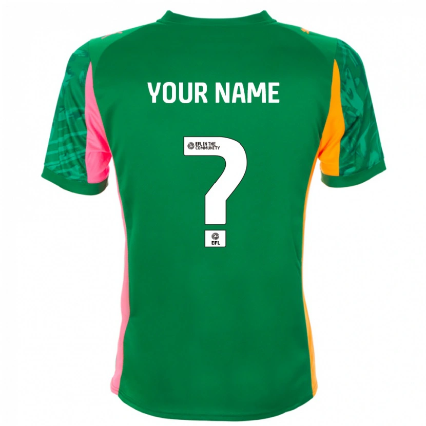 Danxen Mænd Blackpool FC Grøn Appelsin Målmandstrøje 2025/26 Trøje T-shirt