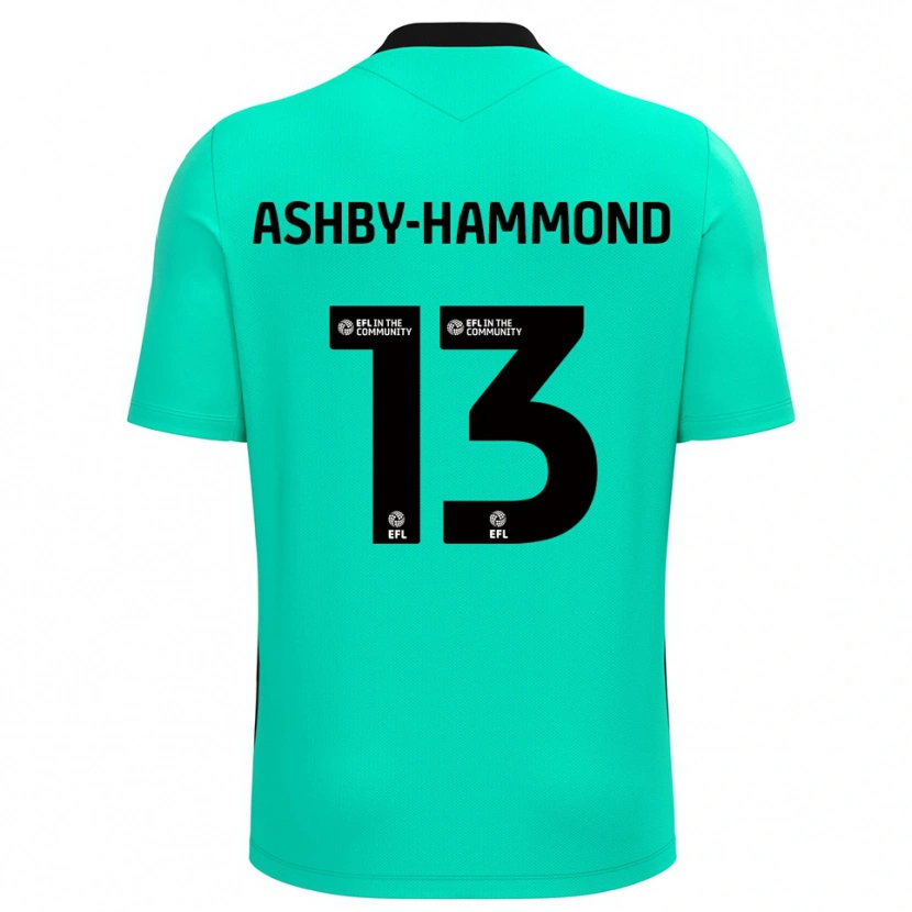Danxen Mænd Taye Ashby-Hammond #13 Turkis Målmandstrøje 2025/26 Trøje T-shirt